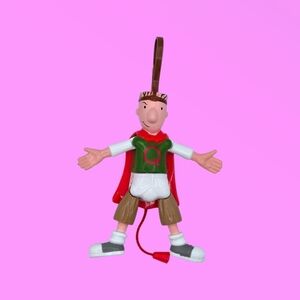 Vintage 1999 McDonald's Doug’s 1st Movie on Video Quailman Keychain Toy Figure